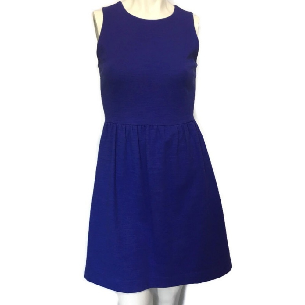 MADEWELL sz 6 Fit & Flare Cobalt Blue Sleeveless